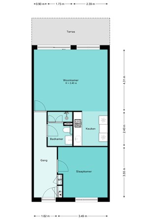 Floorplan - Scholekster 36, 3752 NS Bunschoten-Spakenburg